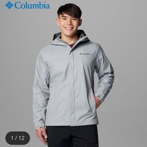 Columbia Men's Two-Tone Gray Raincoat